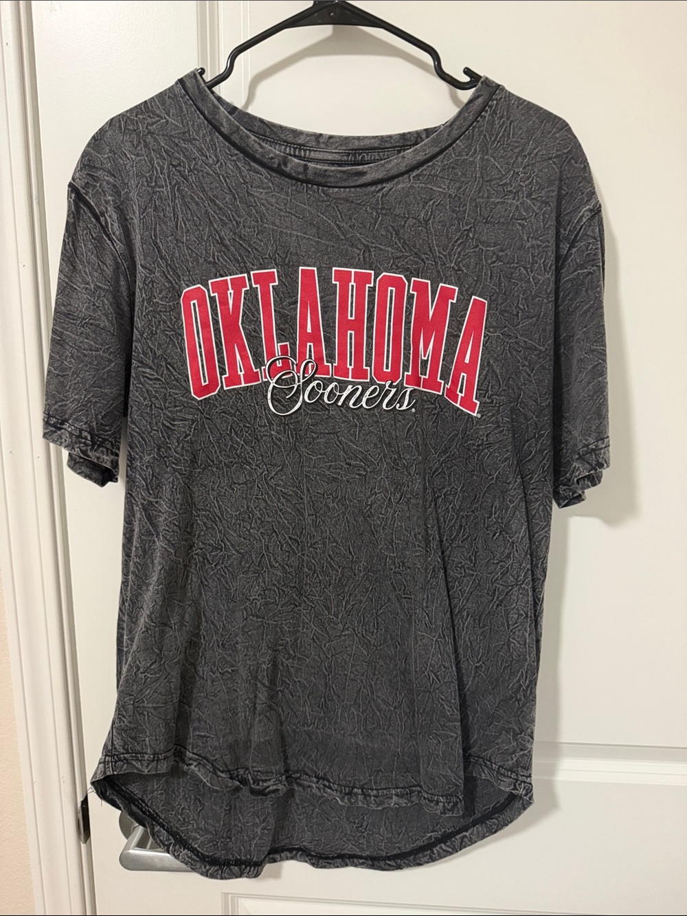M&M'S Gray Oklahoma Sooners Short Sleeve Tee with Red Logo